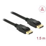 Delock DisplayPort Male/ DisplayPort Male (4K, 60 HZ) 1.5 m Black