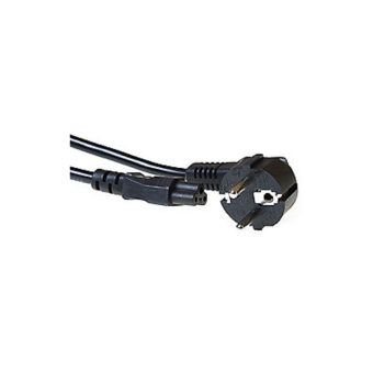 Power Cable  3xF To C5 Schuko Plug 2,0m Black