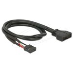 Delock USB 9-Pin USB Header Female/ 19-Pin USB Header Male 0.45 m Black 83776 - Image 2