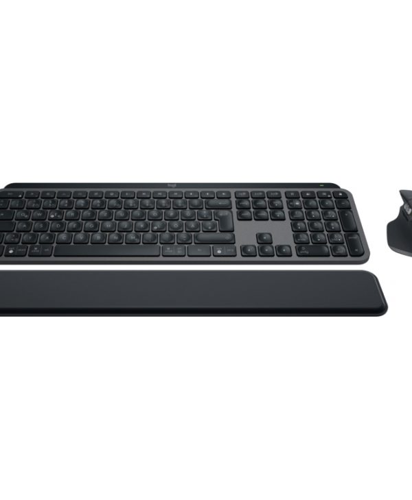 Logitech MX Keys S Keyboard With Palmrest and Mouse Set German Layout Graphite 920-011606