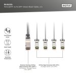 Digitus 40GQSFP+ to 4XSFP+ DAC Breakout Cable 1 m Black DN-81321 - Image 2