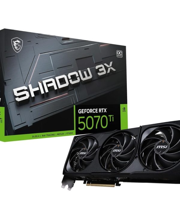 MSI GeForce RTX 5070 Ti Shadow 3X OC 16GB GDDR7 Black V531-085R