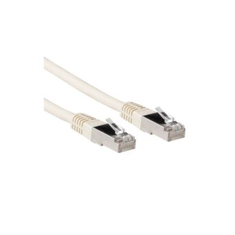 ACT S/FTP RJ45 Cat.6a LSZH 5m White-Ivory IB3605