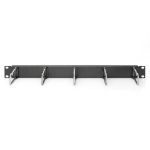 Digitus 19" Rackmount 1U Cable Management Panel with 5x steel rings 40x75 mm Black DN-97667 - Image 4