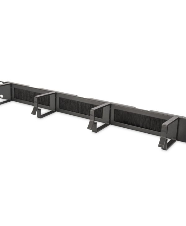 Digitus 19" Rackmount 1U Cable Management Panel with Brush Entries Black DN-97663