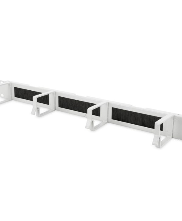 Digitus 19" Rackmount 1U Cable Management Panel with Brush Entries Grey DN-97662