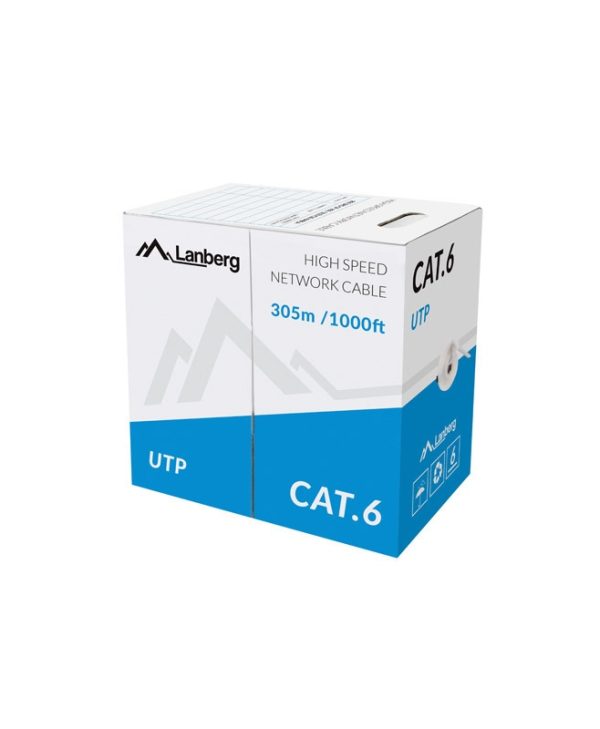 Lanberg Lan Cable U/UTP Cat.6 305 m Grey LCU6-11CU-0305-S
