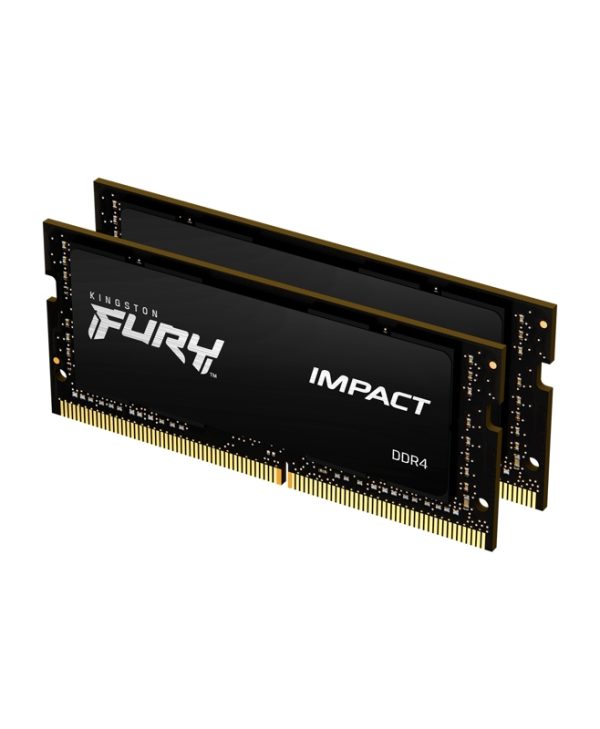 Kingston FURY Impact 64GB (2 x 32GB) 3200MT/s CL20 DDR4 SO-DIMM Black KF432S20IBK2/64