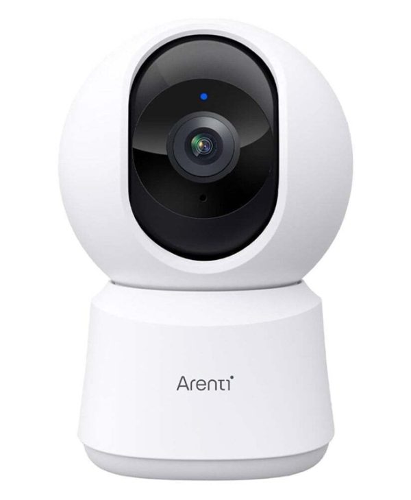 Arenti Indoor 2.5K 5MP UHD Wi-Fi Pan-Tilt Baby Monitor / Pet Camera White P2F