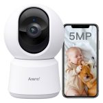 Arenti Indoor 2.5K 5MP UHD Wi-Fi Pan-Tilt Baby Monitor / Pet Camera White P2F - Image 2