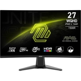 MSI MAG 27CQ6F 27" WQHD Rapid VA 180Hz HDR Gaming Monitor 9S6-3CD91M-002