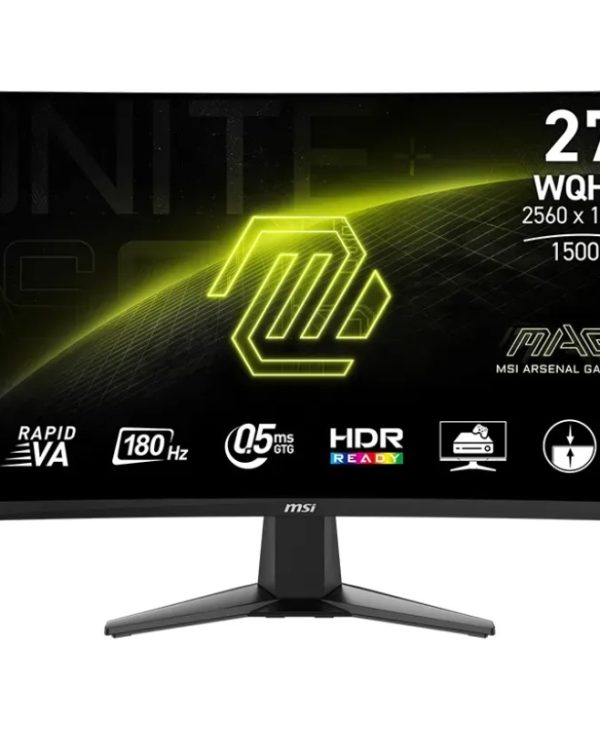 MSI MAG 27CQ6F 27" WQHD Rapid VA 180Hz HDR Gaming Monitor 9S6-3CD91M-002