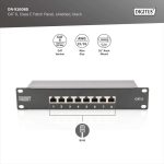 Digitus 10" Cable Patch Panel 1U Class E Cat6 8 ports Black DN-91608S - Image 3