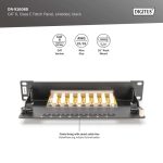 Digitus 10" Cable Patch Panel 1U Class E Cat6 8 ports Black DN-91608S - Image 4