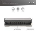 Digitus 10" Cable Patch Panel 1U Class E Cat6 8 ports Black DN-91608S - Image 5