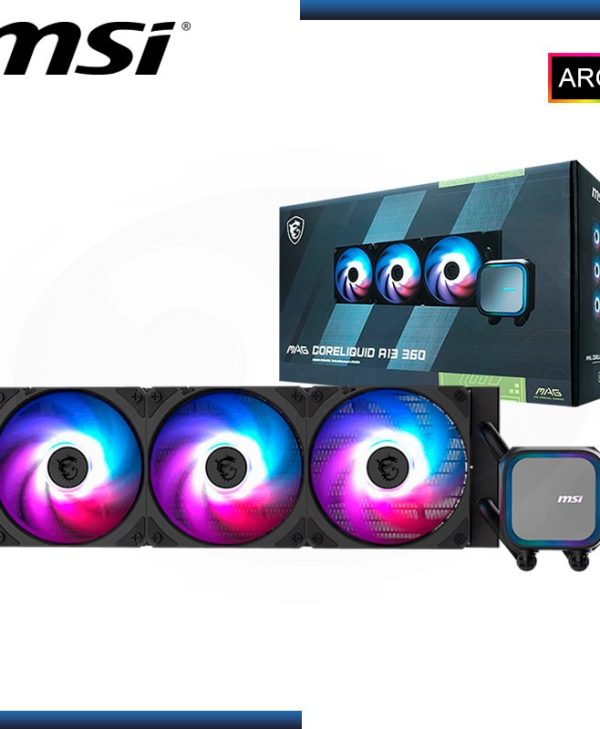 MSI MAG CoreLiquid A13 RGB 360 CPU Liquid Cooler Black 306-7ZWDA11-L80