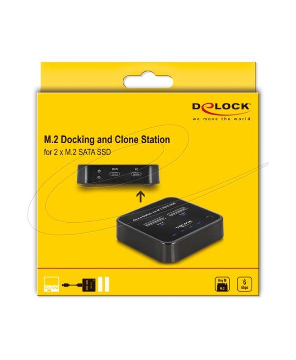 Delock M.2  M-Key USB-C 3.1 Docking Station Black 64178