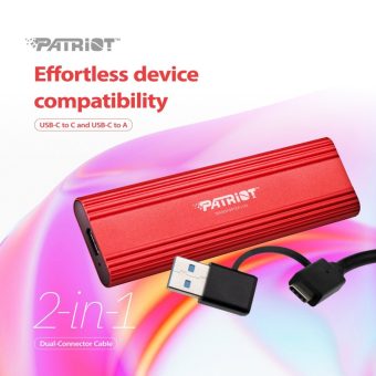 PATRIOT Portable SSD Lite 4TB USB 3.2 Type-C Red PTPL4TBPEC
