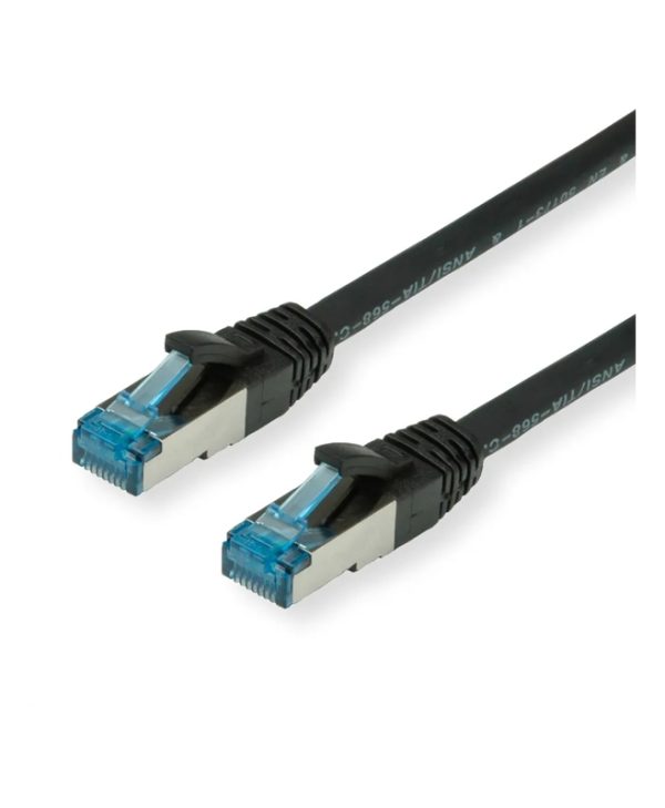 VALUE S/FTP Cat6a LSOH 0.3m Black 21.99.1964-100