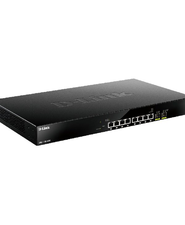 D-Link DMS-1100 8x RJ-45, 2x SFP+ PoE+ Rackmount Smart Managed Switch DMS-1100-10TP