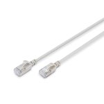 DIGITUS Slim patch cable F/FTP Cat6a 0,30m Grey DK-1632-A-003S