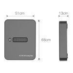 Gembird DD-U3M2 USB Type-C M.2 SATA/NVME SSD Docking Station Black DD-U3M2 - Image 2