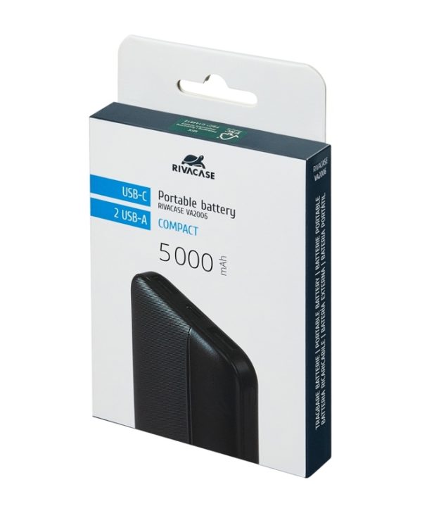 Rivacase VA2006 Power Bank 5000Mah Black VA2006