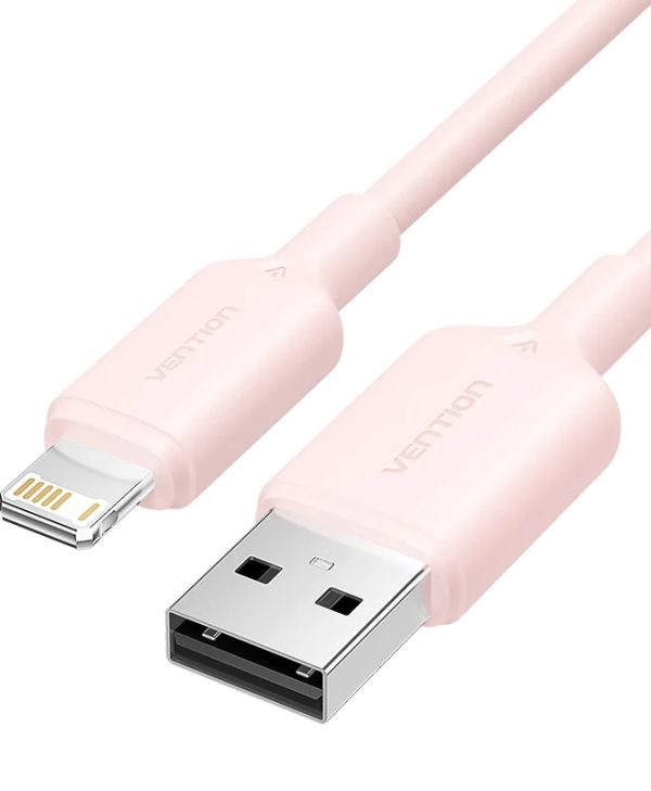 Vention USB 2.0 A Male to Lightning Male 2.4A  2m Pink LAMPH