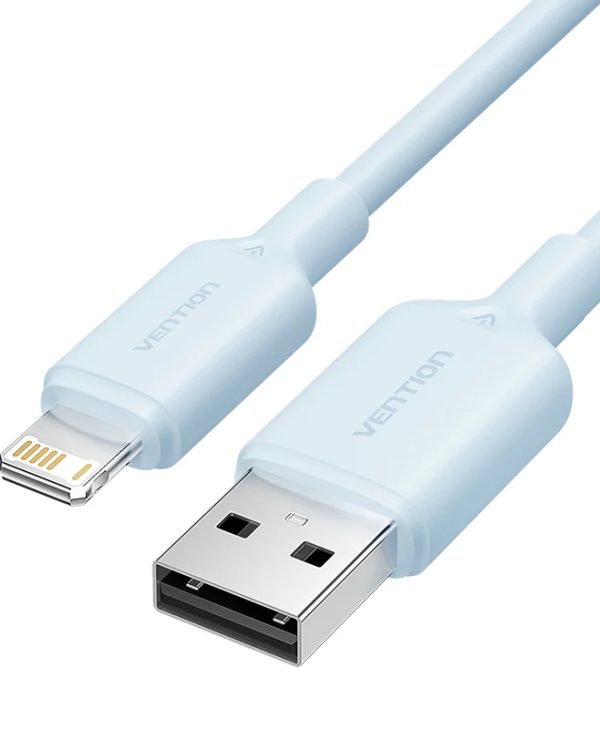 Vention USB 2.0 A Male to Lightning Male 2.4A 2m Blue LAMSH