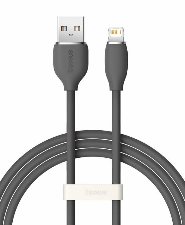 Baseus Jelly Liquid Silica Gel  Cable USB-A to Lightning 1.2m Black CAGD000001