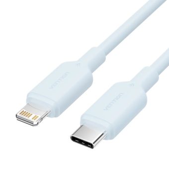 Vention Type-C Male to Lightning Male 3A Cable 2m Blue LAKSH