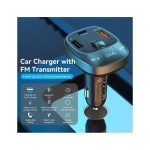 Vention Car Charger with FM Transmitter 3xUSB-A Black FFLB0 - Image 2