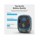 Vention Car Charger with FM Transmitter 3xUSB-A Black FFLB0 - Image 3