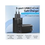 Vention Wall GaN Charger 2XUSB-C,1XUSB-A PD65W White FEDW0-EU - Image 2