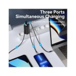 Vention Wall GaN Charger 2XUSB-C,1XUSB-A PD65W White FEDW0-EU - Image 6