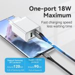 Vention Wal Charger 2XUSB-A PD18W White FBAW0-EU - Image 3