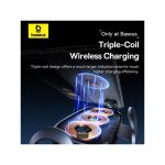 Baseus LightChaser Series Triple Coil Qi Wireless Magsafe Car Charger 15W Black C40355901111-00 - Image 3