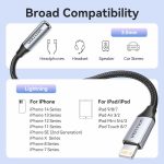 Vention  Braided Lightning Male to 3.5mm Jack Adapter BMBHA - Image 4