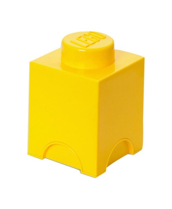 Lego Storage Brick 1 Square Yellow 40011732