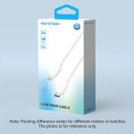 Vention USB-C 2.0 Male to Lightning Male 3A 2m White LAKWH
