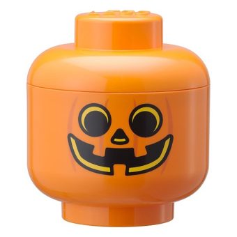 Lego Storage Head Pumpkin Large Orange 40320809