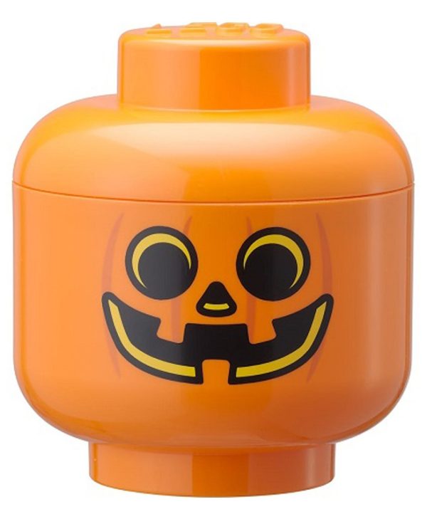 Lego Storage Head Pumpkin Large Orange 40320809