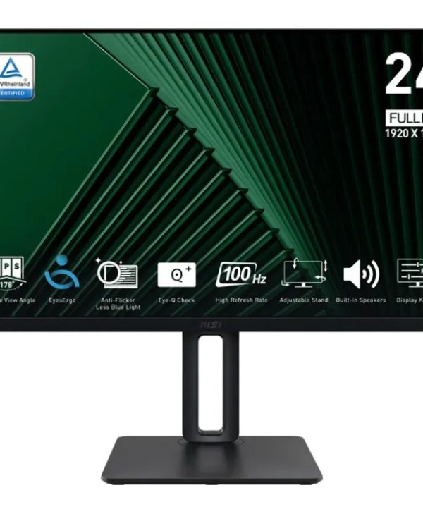 MSI Pro MP245PG 23.8" FHD IPS 4ms 100hz Business Monitor Black 9S6-3PC19M-005