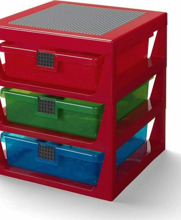 Lego Iconic 3 Drawer Rack Red 40950001