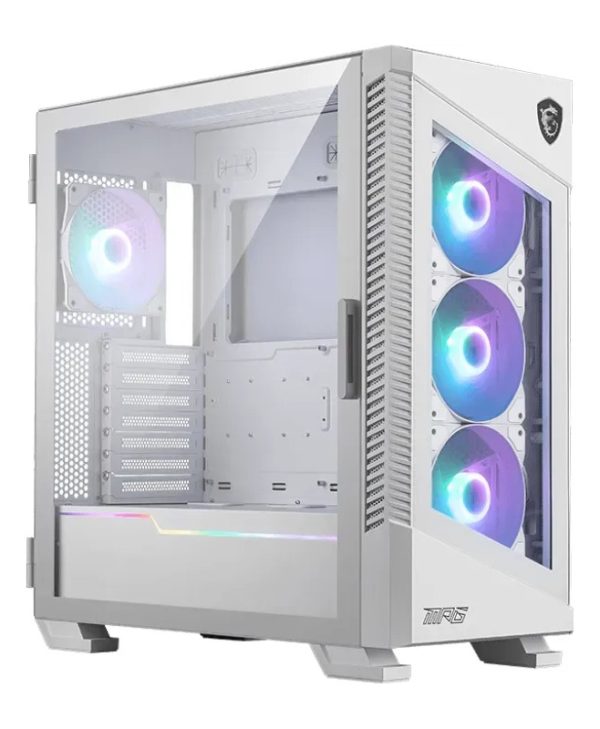 MSI MPG Velox 100R Tempered Glass Midi Tower White 306-7G18W23-809