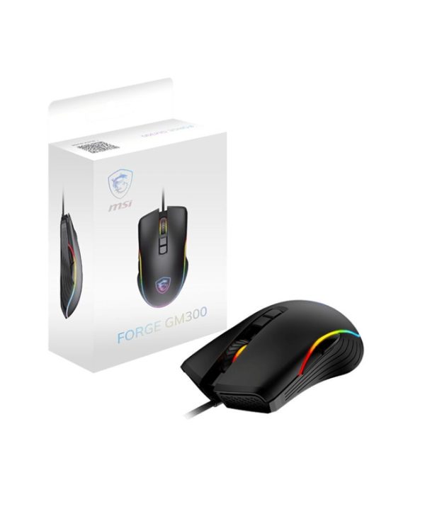 MSI Forge GM300 Wired  Gaming Mouse Black S12-0402300-HH9