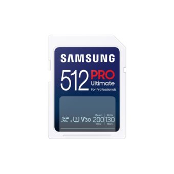 Samsung Pro Ultimate SDXC 512GB Class 10 U3 UHS-I  V30 MB-SY512S/WW