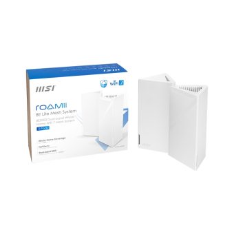 MSI Roamii BE Lite Mesh System -2 Pack White MRBE50- 2PK