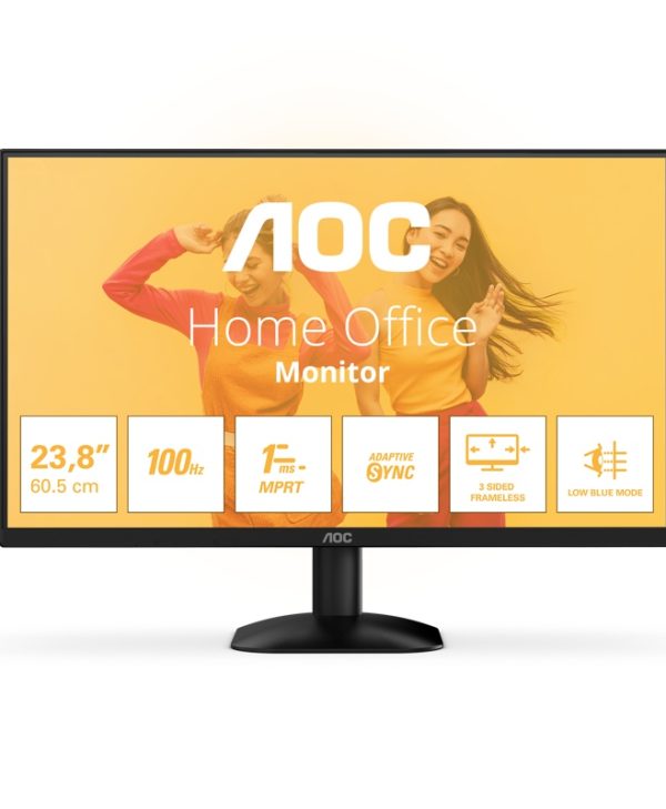 AOC 24B35HM2 23.8" FHD 100Hz Business Monitor Black 24B35HM2