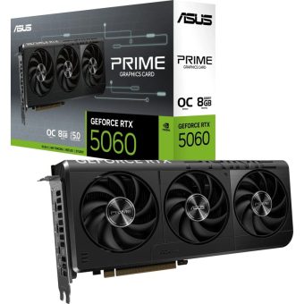 Asus GeForce RTX 5060 Prime OC 8GB GDDR7 Black PRIME-RTX5060-O8G